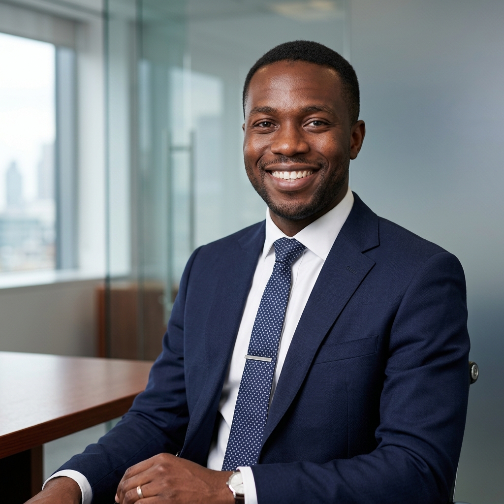 Portrait of Ebube Paul Agbata, Co-founder & CEO of GrainGuard